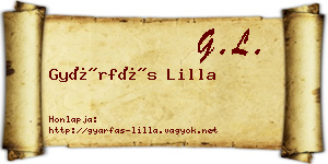Gyárfás Lilla névjegykártya